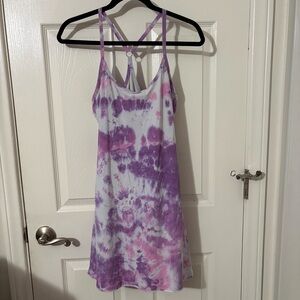 Outdoor Voices The Exercise Dress Purple Tie Dye Small